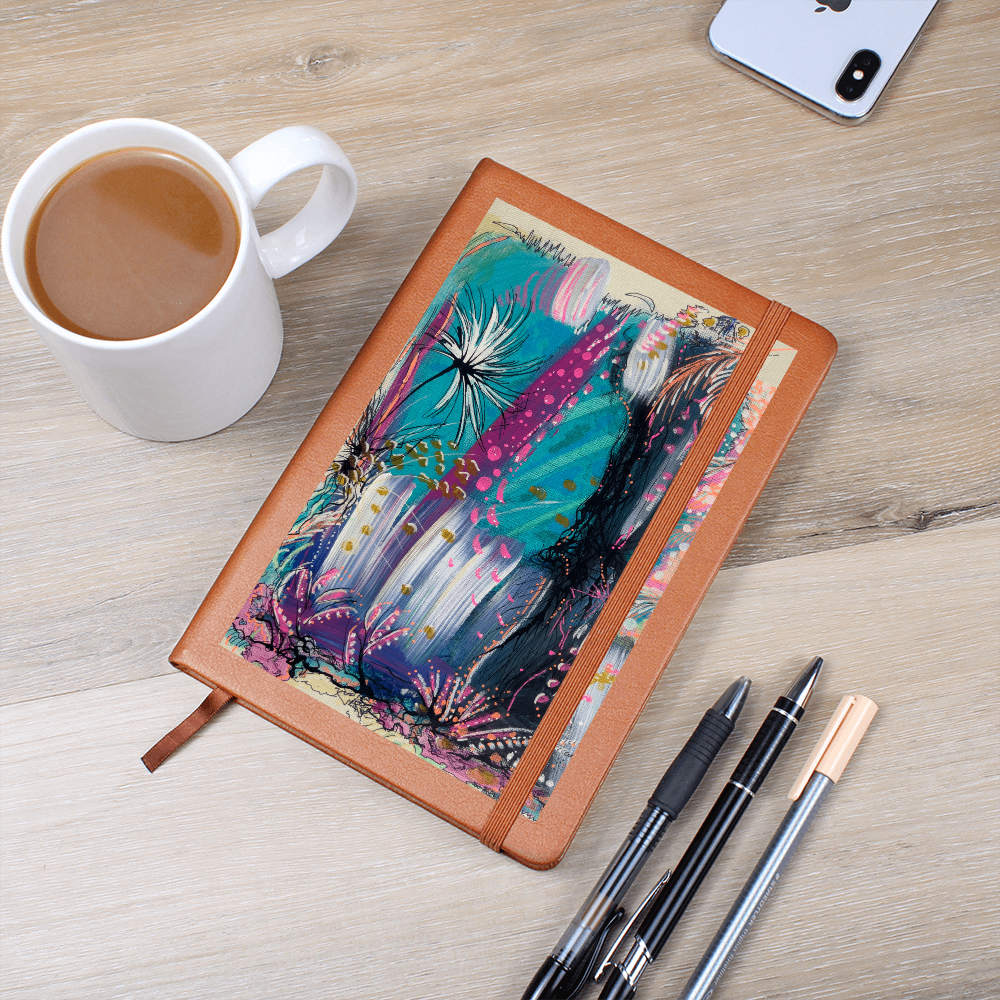 "Summer Vibes" Journal – Vegan Leather Notebook Featuring Artwork by Nathalie Sorensson