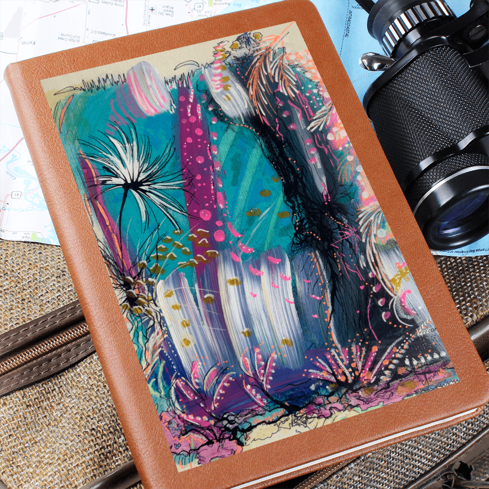 "Summer Vibes" Journal – Vegan Leather Notebook Featuring Artwork by Nathalie Sorensson