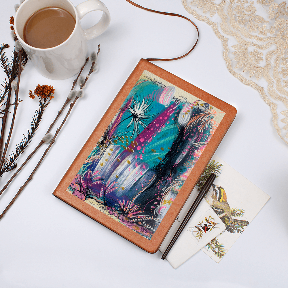 "Summer Vibes" Journal – Vegan Leather Notebook Featuring Artwork by Nathalie Sorensson