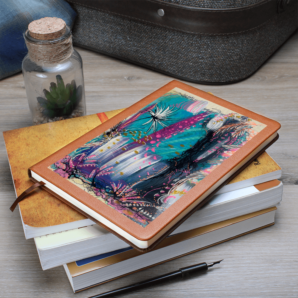 "Summer Vibes" Journal – Vegan Leather Notebook Featuring Artwork by Nathalie Sorensson