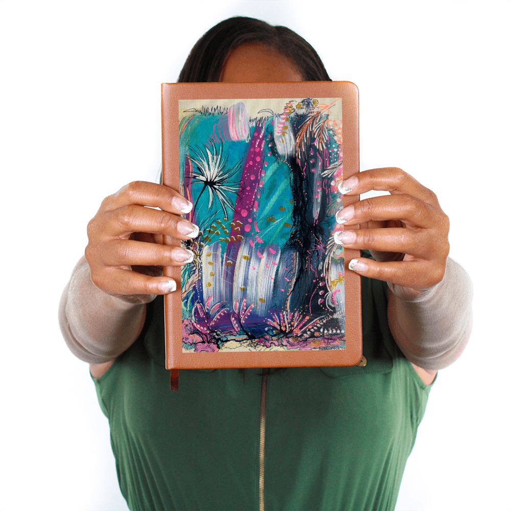 "Summer Vibes" Journal – Vegan Leather Notebook Featuring Artwork by Nathalie Sorensson