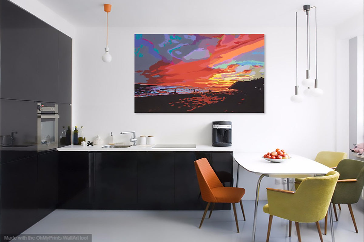 A Night At Hendry&#39;s Beach Original Painting Nathalie Sorensson 