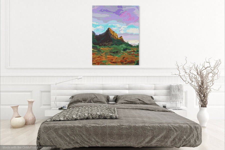 Magic Of Zion Original Painting Nathalie Sorensson 